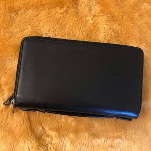 Coach Double Zip Travel Organizer Wallet
